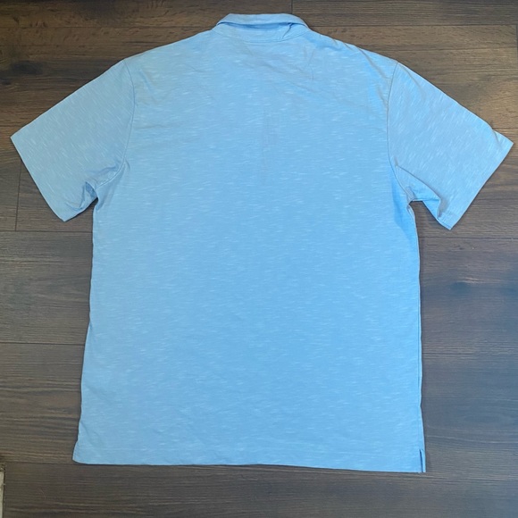 NWT Men’s Perry Ellis Blue Polo Shirt L - Picture 6 of 8